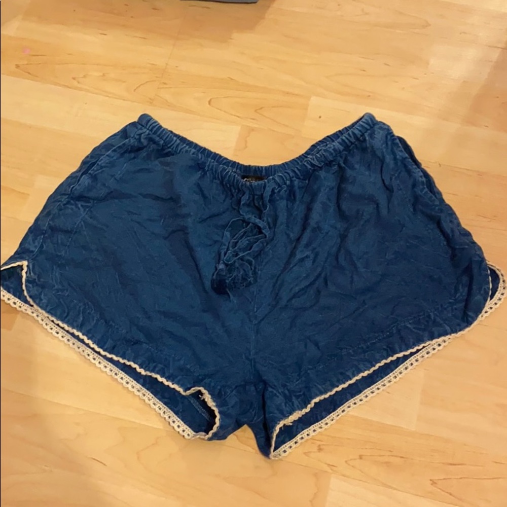 Soft, flowy, denim shorts